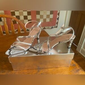 J Crew asymmetrical strappy heel